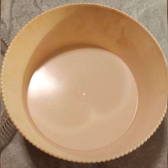 VINTAGE Hommer 1950s Plastic Sewing Box w/ Lid Pink 7" 3.25"H - Picture 6 of 7